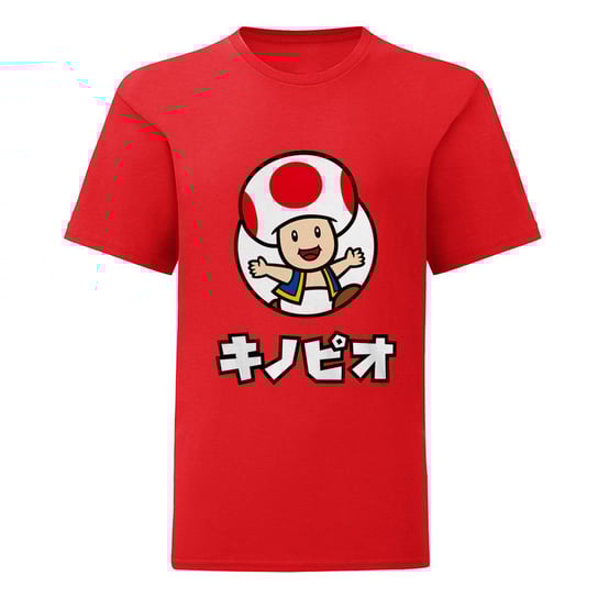 Super Mario T-shirt Dla Dzieci / Dzieci Toad (104 / Czerwony) Super Mario