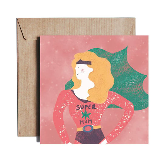 Super Mum - Greeting card by PIESKOT Polish Design PIESKOT