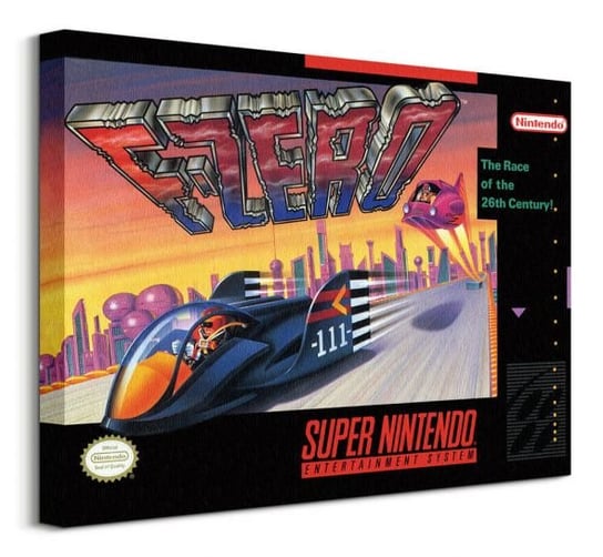 Super Nintendo F-Zero - obraz na płótnie Pyramid Posters