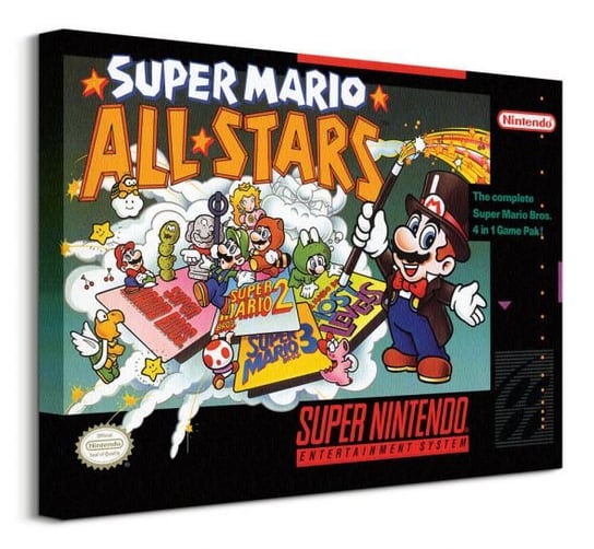 Super Nintendo Super Mario Allstars - obraz na płótnie Super Mario Bros