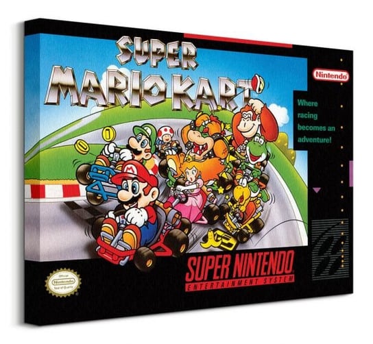 Super Nintendo Super Mario Kart - obraz na płótnie Super Mario Bros