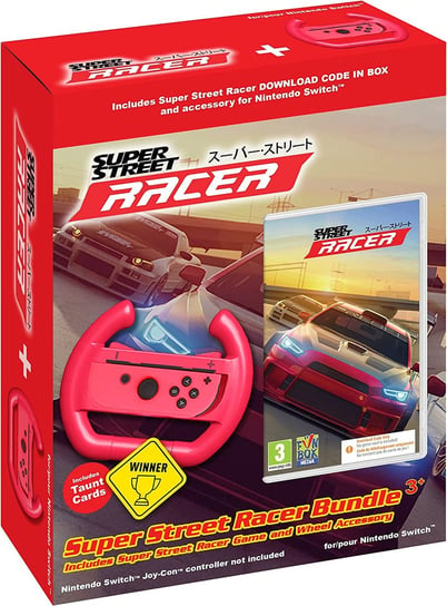 Super Street Racer (Kod W Pudełku) + Kierownica Do Joy Con, Nintendo Switch Funbox