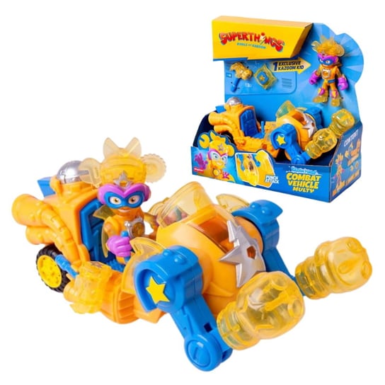 Super Things Kazoom Power Zestaw Pojazd Bojowy + Figurka Kid Multy SuperThings