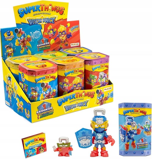 Super Zings Seria 10 Things Kazoom Kid Resuce Force Cały Zestaw, Magic Box Magic Box