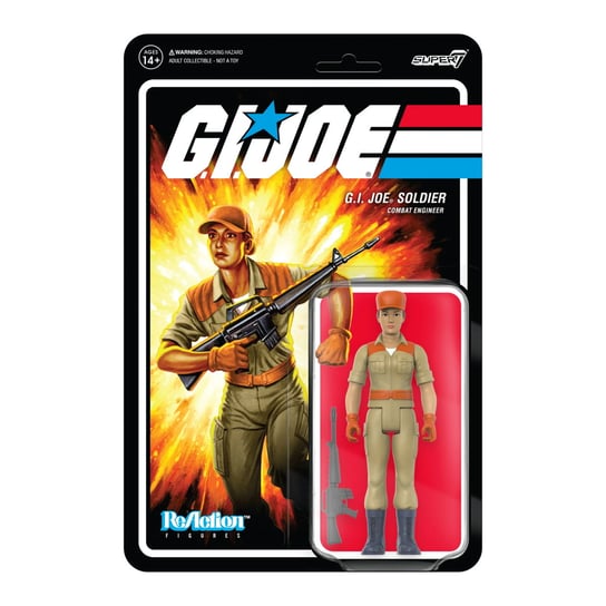 SUPER7 - GI Joe, inżynier bojowy, kok (brązowy), figura reakcji 3,75 cala Inna marka