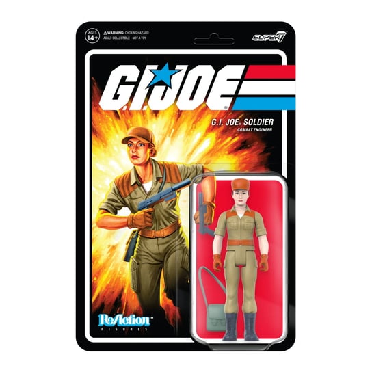 SUPER7 - GI Joe, inżynierka bojowa, kok (różowy), figura reakcji 3,75 cala Inna marka