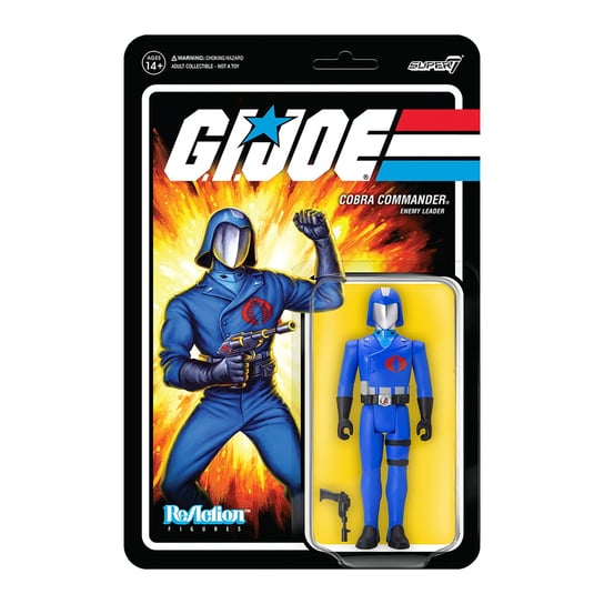 SUPER7 - GI JOE ReAction Wave 1 - Cobra Commander, wielokolorowy (RE-GIJOW1A-CCO-) Inna marka