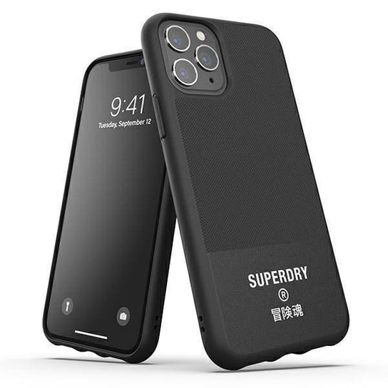 SuperDry Moulded Canvas iPhone 11 Pro Ma x Case czarny/black 41550 Superdry