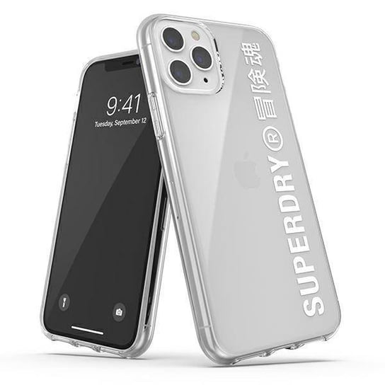 SuperDry Snap iPhone 11 Pro Clear Case biały/white 41579 Superdry
