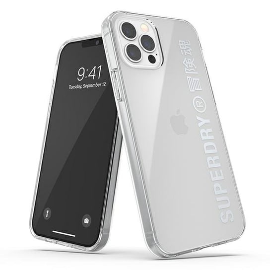 SuperDry Snap iPhone 12/12 Pro Clear Cas e srebrny/silver 42591 Superdry