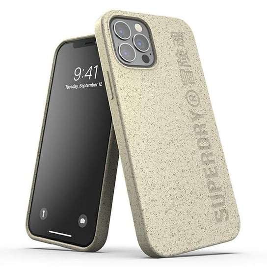SuperDry Snap iPhone 12/12 Pro Compostab le Case piaskowy/sand 42624 Superdry