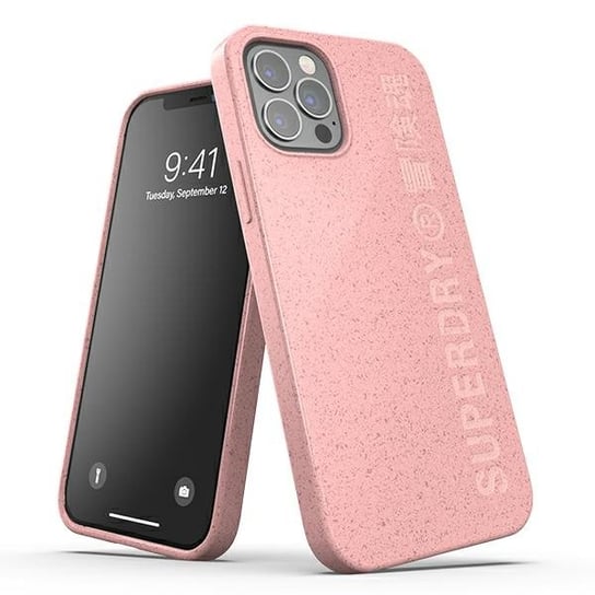 SuperDry Snap iPhone 12/12 Pro Compostab le Case różowy/pink 42621 Superdry