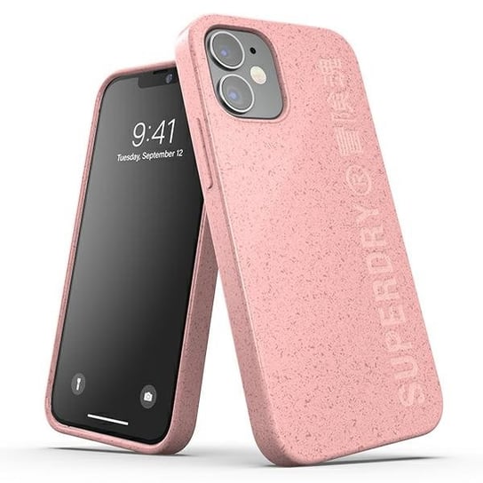 SuperDry Snap iPhone 12 mini Compostable Case różowy/pink 42620 Superdry