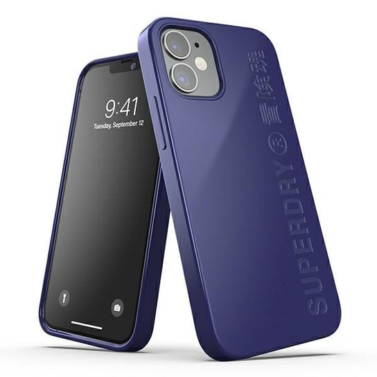 SuperDry Snap iPhone 12 mini Compostable granatowy/navy 42626 Superdry