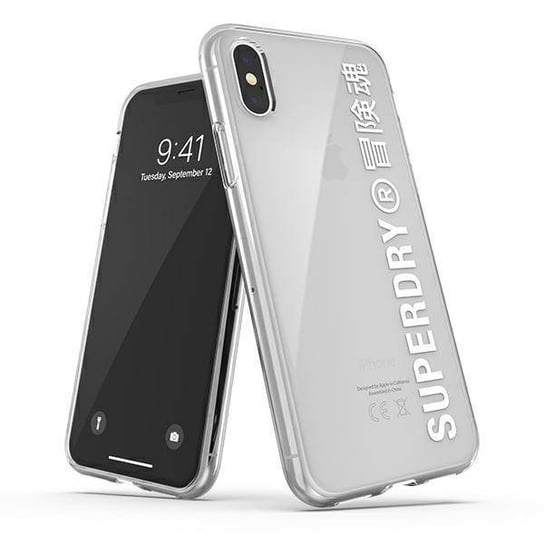 SuperDry Snap iPhone X/Xs Clear Case biały/white 41576 Superdry