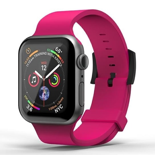 SuperDry Watchband Apple Watch 42/44/45 /49 mm Series 4/5/6/7/8/SE/SE2/Ultra/Ultra 2 Silicone różowy/pink 41680 Superdry