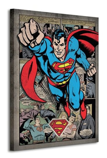 Superman Comic Montage - obraz na płótnie DC COMICS
