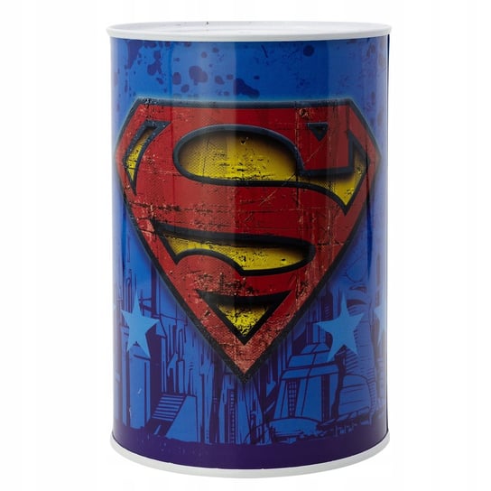 Superman Icon Skarbonka Metalowa Puszka Prezent Storline