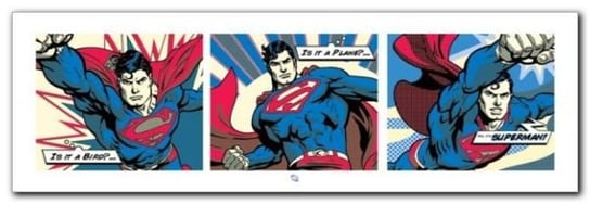 SUPERMAN plakat obraz 95x33cm Wizard+Genius