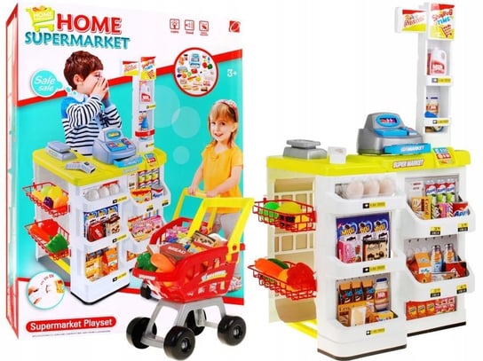 Supermarket sklep stragan DLA dzieci Kasa + koszyk Tobbi-Toys