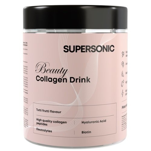 Supersonic, Beauty Collagen Drink, Kolagen w proszku Tutti Frutti suplement diety, 185 g Supersonic