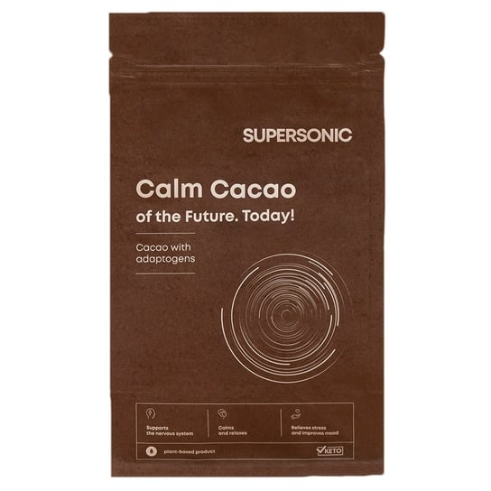 Supersonic, Calm Cacao, Kakao z adaptogenami suplement diety, 225 g Supersonic
