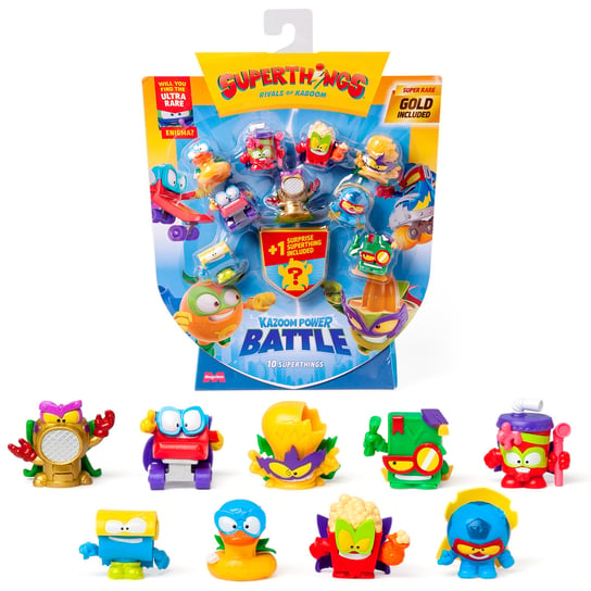 Vehículo De Batalla Demolición Superthings Kazoom Power - Incluye 2 Figuras Exclusivas Hammerhard Y Destructus, Juguete De Acción Para Niños