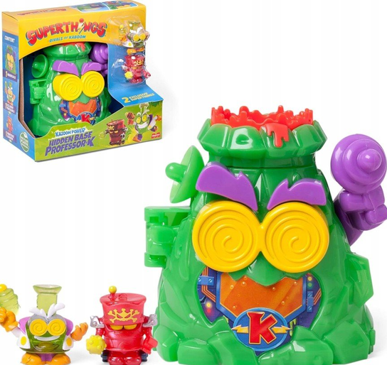 SUPERTHINGS – Base Secrète Kazoom Power – Cachette Avec Caméra, Armes, Véhicule – Inclut 2 Figurines Exclusives – Dès 3 Ans