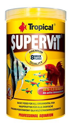 SUPERVIT wieloskładnikowy pokarm dla rybek z beta-glukanem 20g Tropical Tropical