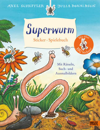 Superwurm. Sticker-Spielebuch Beltz