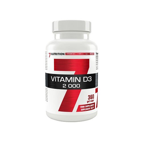 Suplement diety, 7 Nutrition Vitamin D3 2000 - 360Caps. 7 Nutrition