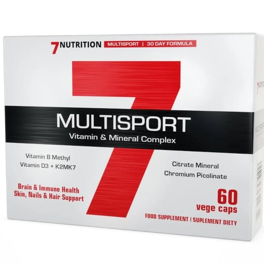 Suplement diety, 7NUTRITION Multisport Vitamin & Mineral 60 kaps. 7Nutrition
