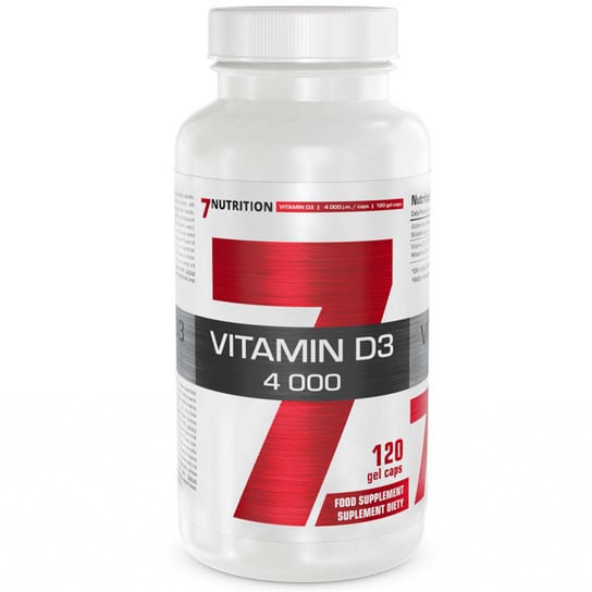Suplement diety, 7NUTRITION Vitamin D3 4000 120caps 7Nutrition