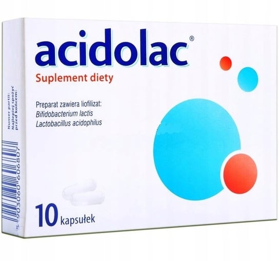 Suplement diety, Acidolac, Zdrowa flora jelitowa, 10 kaps. Acidolac