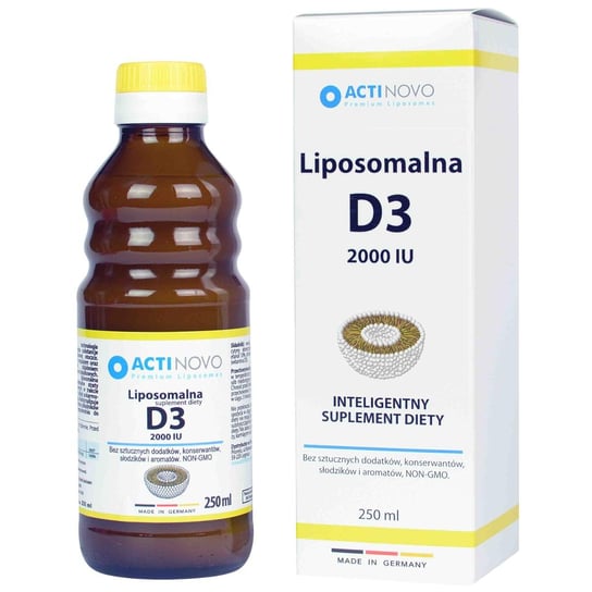 Suplement diety, ActiNovo, liposomalna witamina D3, 250 ml ActiNovo