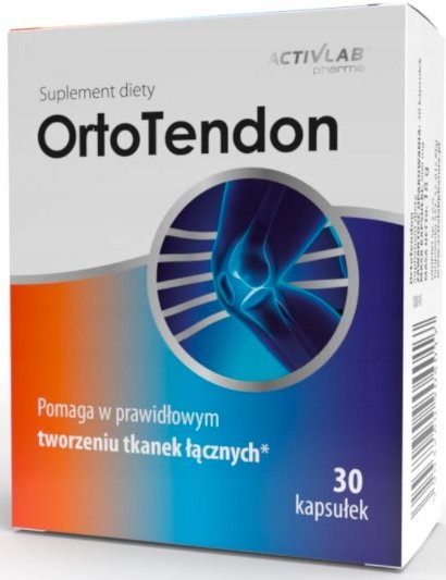 Suplement diety, Activlab, OrtoTendon, Kolagen siarczan, 30 kaps. Activlab