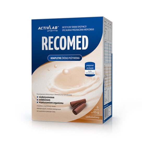 Suplement diety, Activlab RecoMed, dieta odżywcza kompletna, smak czekoladowy,  6 saszetek Inna marka