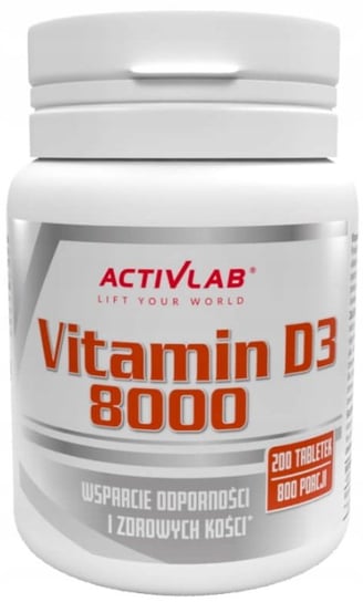 Suplement diety, ActivLab, VITAMIN D3 8000, witamina D, 200 tab. Activlab