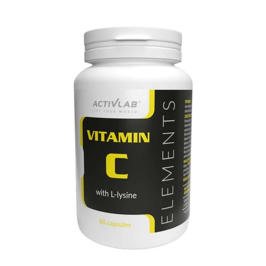 Suplement diety, Activlab witamina C Elements Vitamin C+Lysine 60 ActivLab