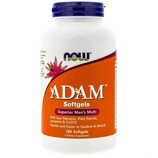Suplement diety ADAM (multiwiaminy dla mężczyzn) NOW FOODS, 180 kapsułek Now Foods