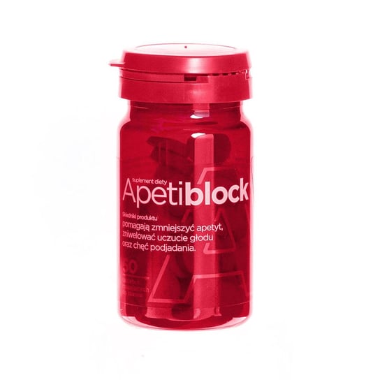 Suplement diety, Aflofarm, Apetiblock, 50 tabletek musujących APETIBLOCK o smaku wiśniowo-malinowym