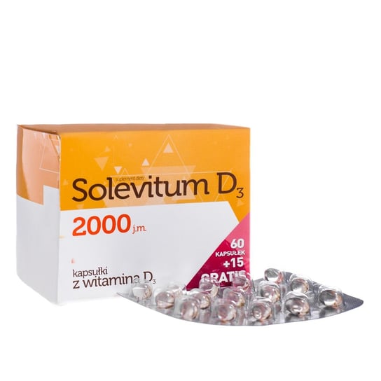 Suplement diety, Aflofarm, Solevitum D3 2000, 75 kapsułek Aflofarm