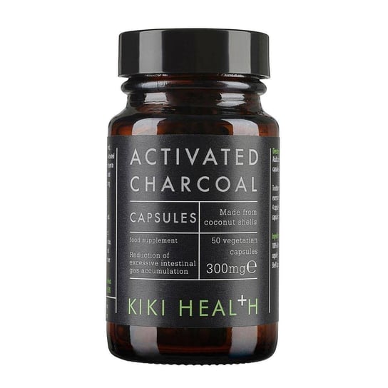 Suplement diety, Aktywny Węgiel Drzewny - Activated Charcoal 300 mg (50 kaps.) Kiki Health