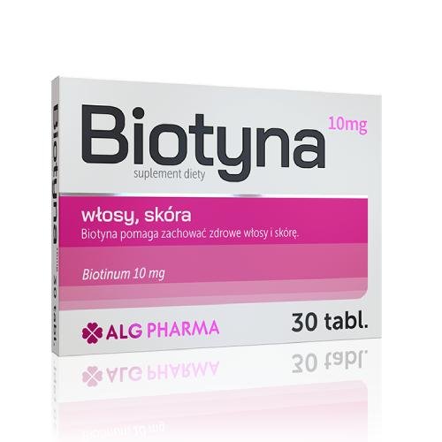 Suplement diety, ALG PHARMA Biotyna 10mg, 30 tabletek Alg Pharma