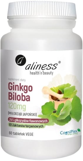 Suplement diety, Aliness, Ginkgo Biloba (Miłorząb Japoński), 60 Tab. MedicaLine