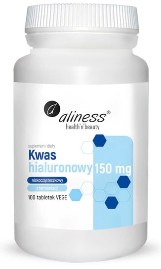 Suplement diety, ALINESS Kwas Hialuronowy Niskocząsteczkowy 150 mg 100 tab. Aliness