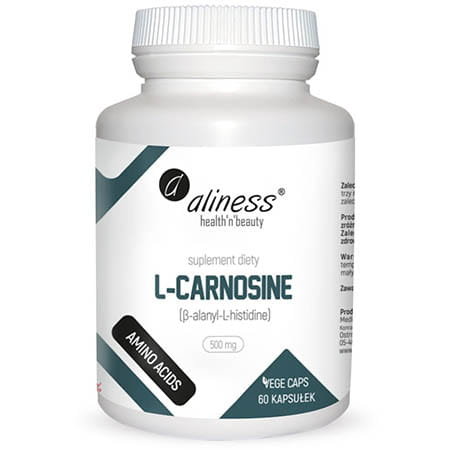 Suplement diety, Aliness L-carnosine 500mg 60 Kaps Aliness