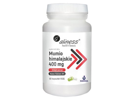Suplement diety, Aliness, Mumio Himalajskie Vege, 400 mg, 90 kaps Aliness
