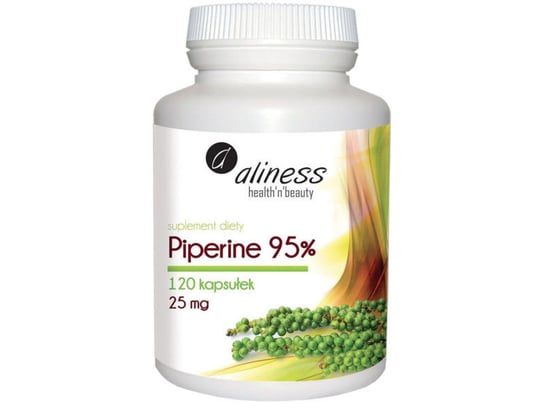 Suplement diety, Aliness, Piperine 95%, 120 kapsułek Aliness