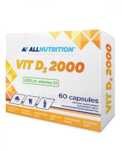 Suplement diety, Allnutrition, Vit D3 - 2000, 60 kaps. Allnutrition